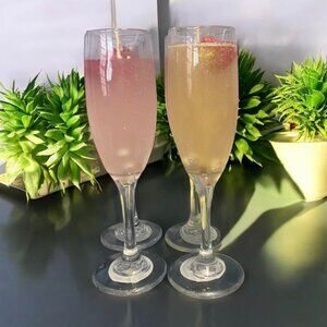 Hand Crafted Champagne Flute Candles